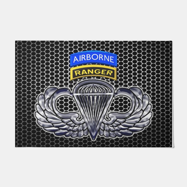 Specially Designed Airborne Ranger Commemorative Doormat (Front)
