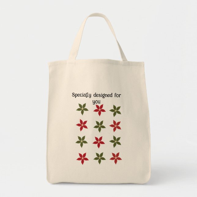 "Specially Designed for You" Tote Bag - Floral (Front)