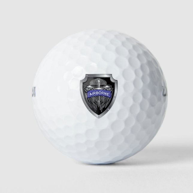 Specially Designed Winged Airborne Shield Golf Balls (Front)