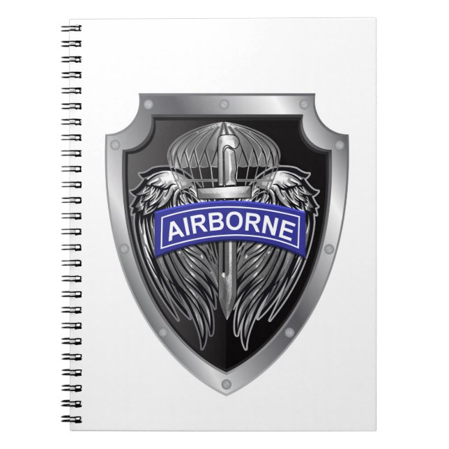 Specially Designed Winged Airborne Shield Notebook (Front)