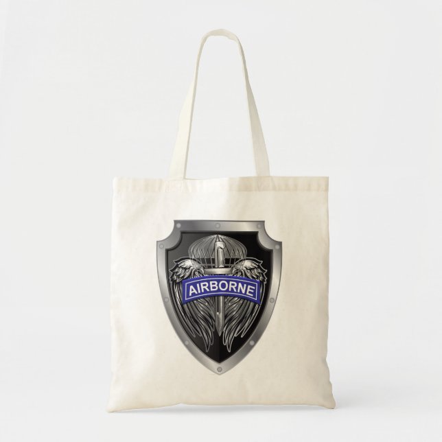 Specially Designed Winged Airborne Shield Tote Bag (Front)