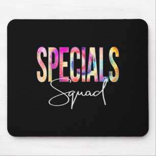 Specials Squad Tie Dye Back To School Women Apprec Mouse Pad