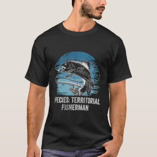 Species Territorial Fisher Introvert Fishing Antis T-Shirt