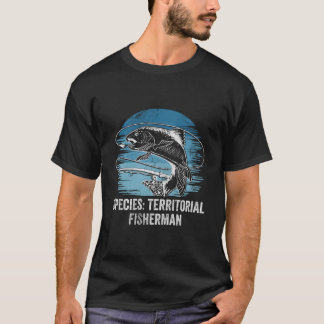 Species Territorial Fisher Introvert Fishing Antis T-Shirt