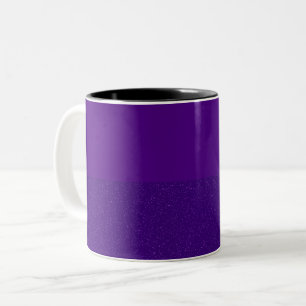 Speckle-Banded Two-Tone Purple Mug – Customisable