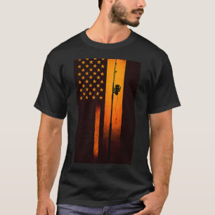 Speckled Brook trout American flag Fishing T-Shirt