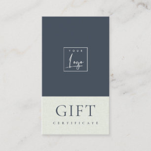 Speckled Ceramic Navy Kraft Logo Gift Certificate