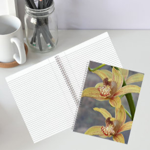 Speckled Cymbidium Orchids Floral Notebook