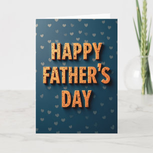 Speckled Fathers Day Text Card