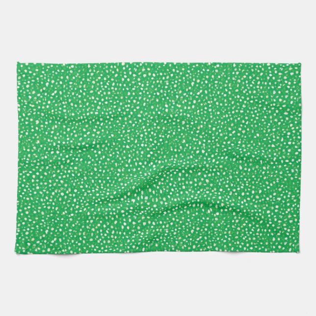 Speckled Green Kitchen Towel (Horizontal)