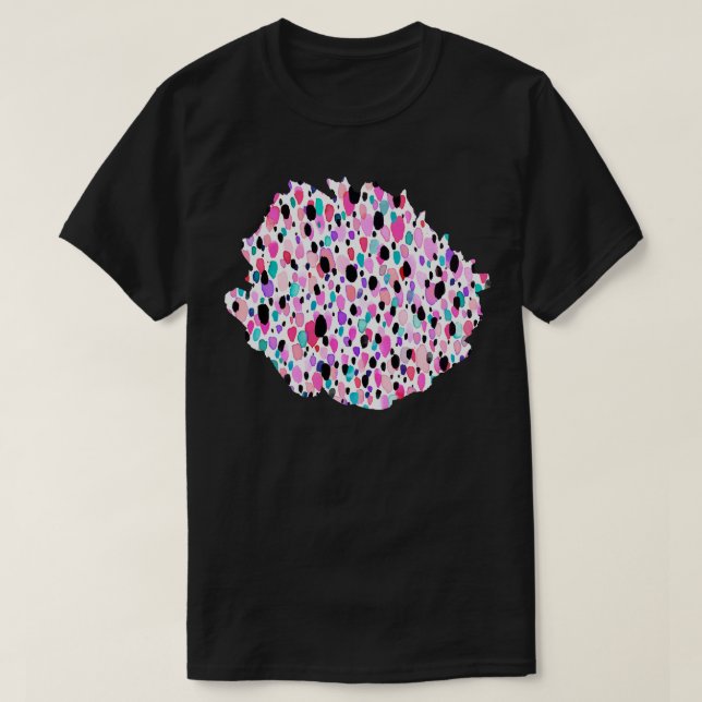 Speckled Lightheart Texture Pink T-Shirt (Design Front)