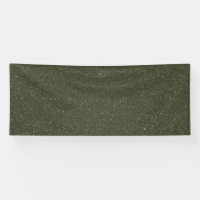 Speckled Moss Green Custom Banner