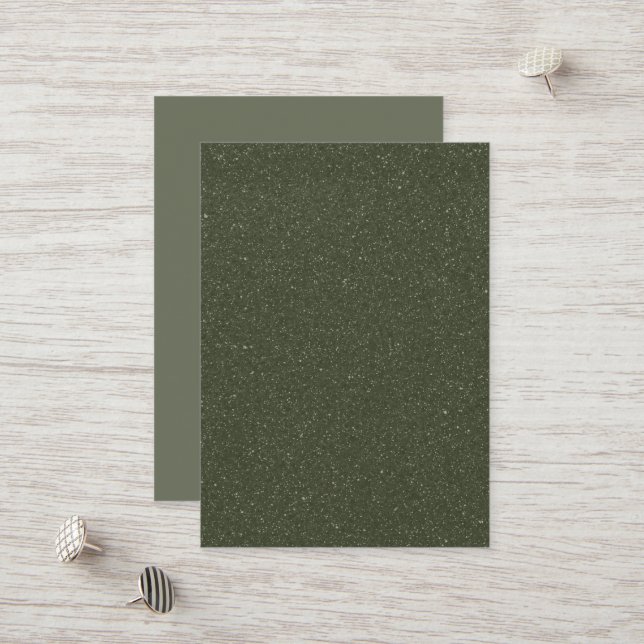 Speckled Moss Green Discount Card – Customisable (Front/Back In Situ)