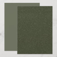 Speckled Moss Green Flat Card – Customisable