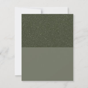 Speckled Moss Green Flat Greeting Card – Customise