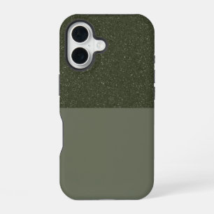 Speckled Moss Green iPhone 16 Case – Customisable