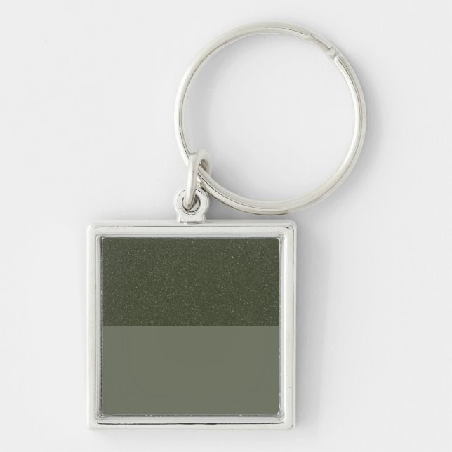 Speckled Moss Green Keychain – Customisable (Front)