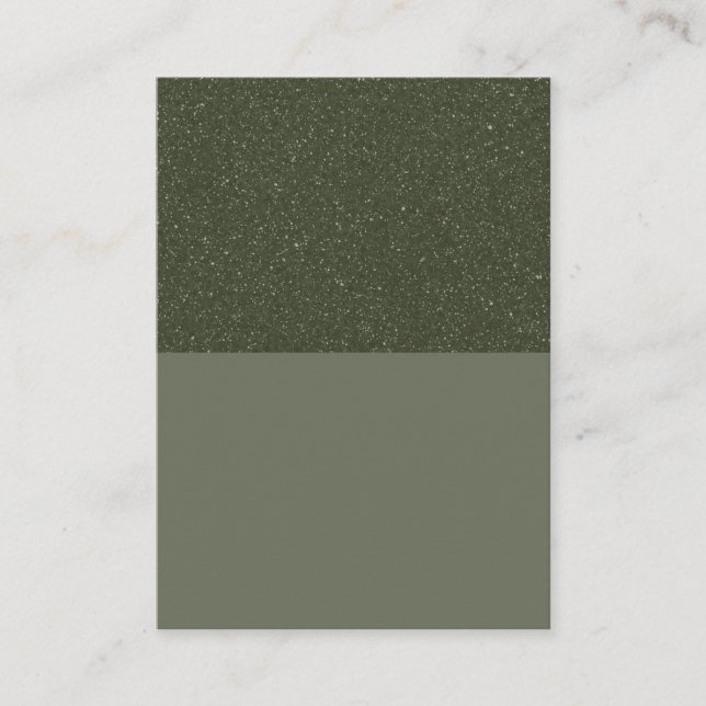 Speckled Moss Green Promo Card – Customisable (Front)