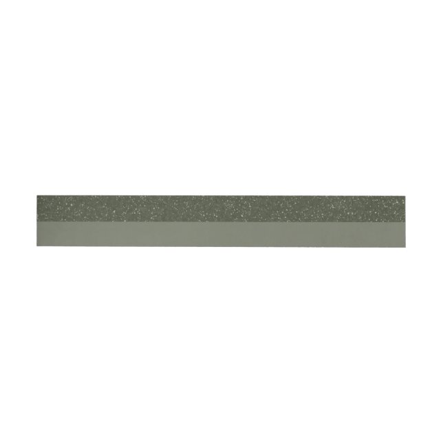 Speckled Moss Green Top Wraparound Address Label (Individual)