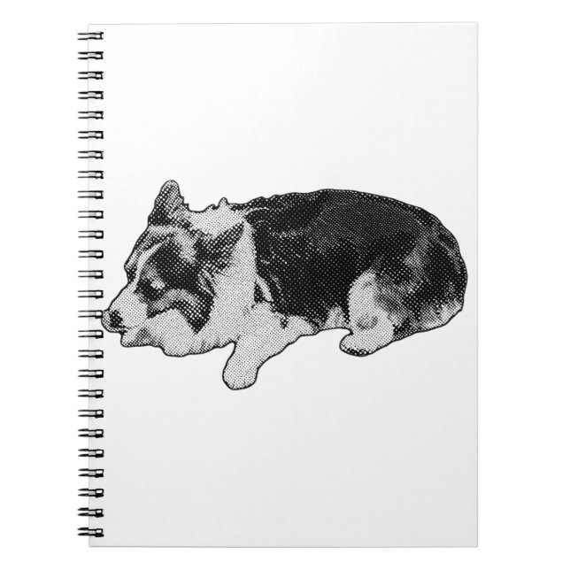speckled notes, corgi calm notebook (Front)