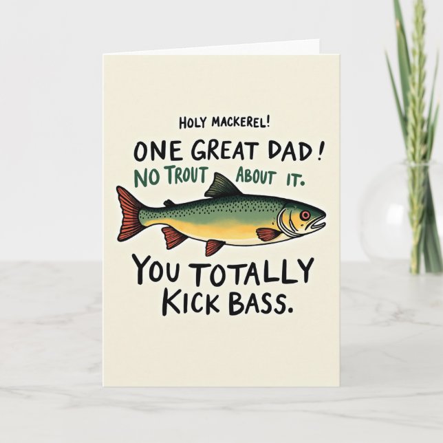 Speckled River Fathers Day Card (Front)