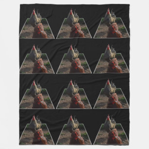 Speckled Rooster Popout Art, Lge Fleece Blanket. Blanket