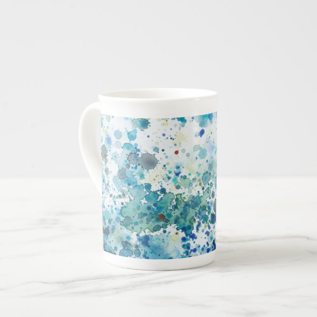 Speckled Sea I Bone China Mug (Front Left)
