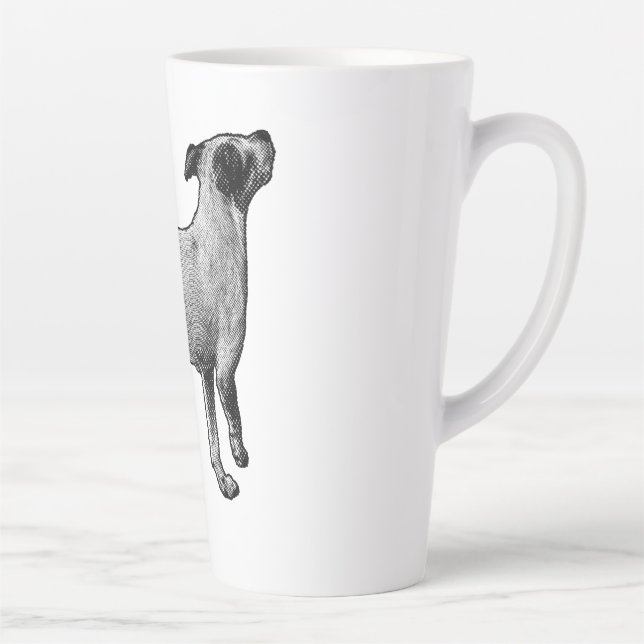 Speckled Skywatch Pup Latte Mug (Right)