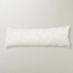 Speckled Spring Fern, Green & Orange Dots Body Cushion