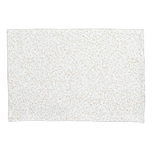 Speckled Spring Fern, Green & Orange Dots Pillowcase