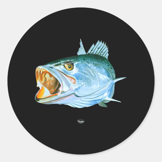 Speckled Trout Fishing For Men Classic Round Sticker (Front)