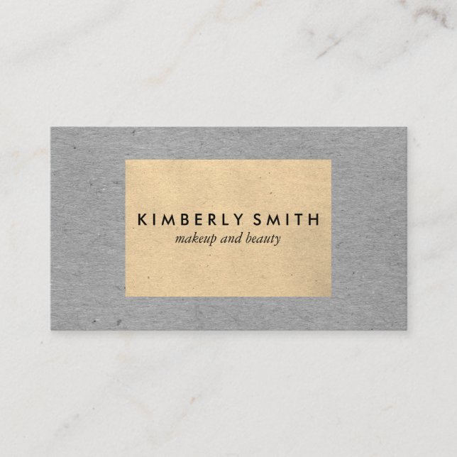 Speckled Two Tone Colour Blocks Business Card (Front)