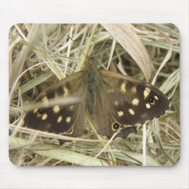 Speckled Wood Butterfly Mousepad (Front)