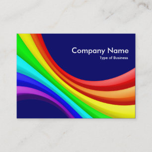 Specrum Curve 3d - Dark Blue 000066 Business Card