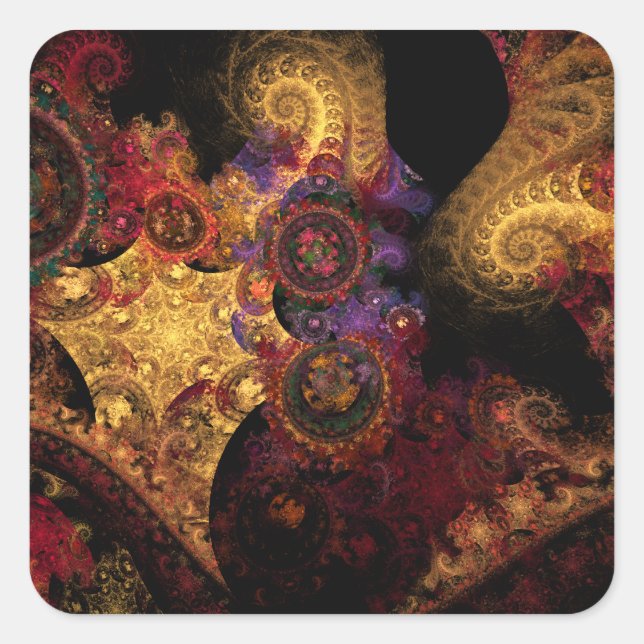 Spectacle Fractal Square Sticker (Front)