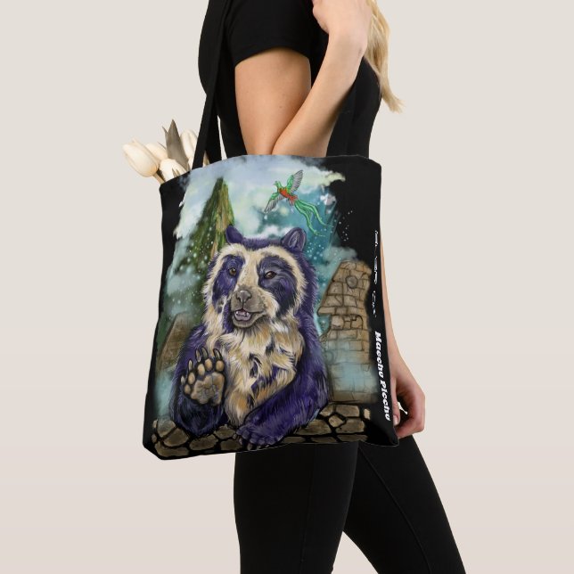 Spectacled Bear Tote Bag (Close Up)