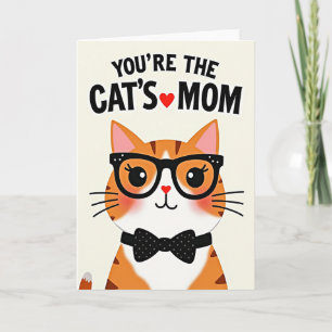 Spectacled Cat Mother Love Card