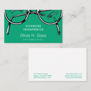 Spectacles Eyewear Optical Vision Business Card