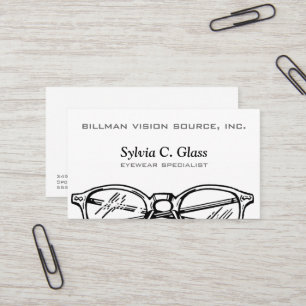 Spectacles Eyewear Optical Vision Business Card
