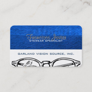 Spectacles Eyewear Optical Vision with Reminder Appointment Card