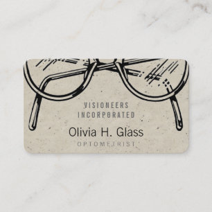 Spectacles Eyewear Speckle Business Card
