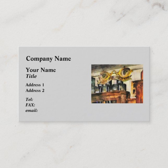 Spectacles Shop Business Card (Front)
