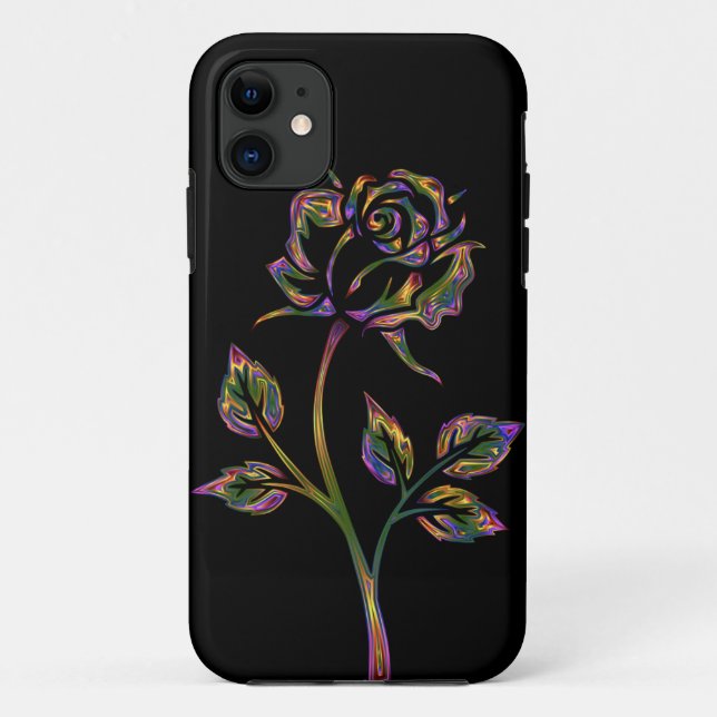 Spectacular coloured rose  Case-Mate iPhone case (Back)