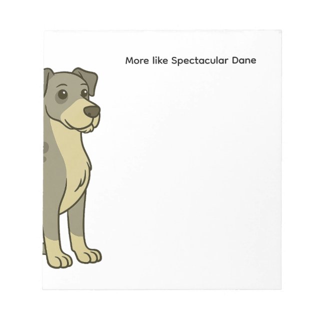 Spectacular Dane notepad (Front)