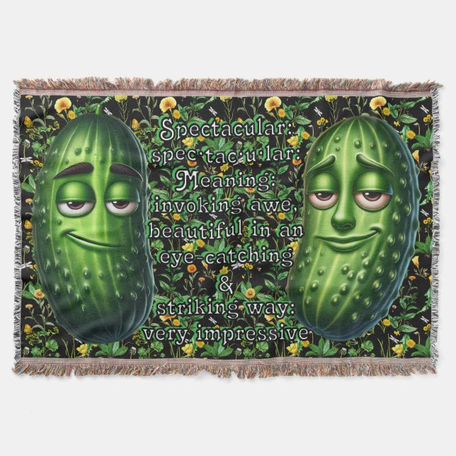 Spectacular: Defintion spec·tac·u·lar Throw Blanket (Front)