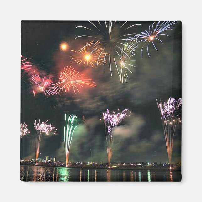 Spectacular Fireworks Magnet (Front)