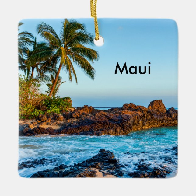 Spectacular Maui Ceramic Tree Decoration (Front)
