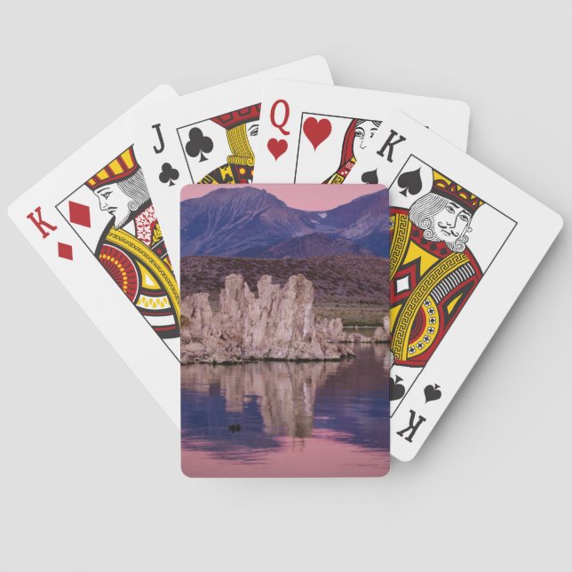 Spectacular Mono Lake In The Shadow Playing Cards (Back)