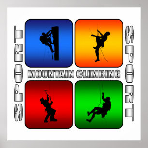 Spectacular Mountain Climbing Poster