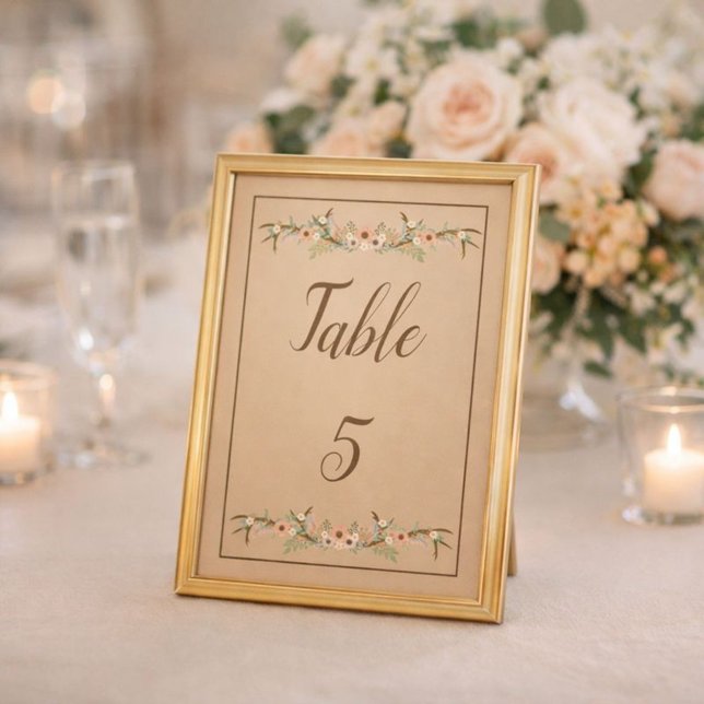 Spectacular Rustic Wedding Table Number (Creator Uploaded)